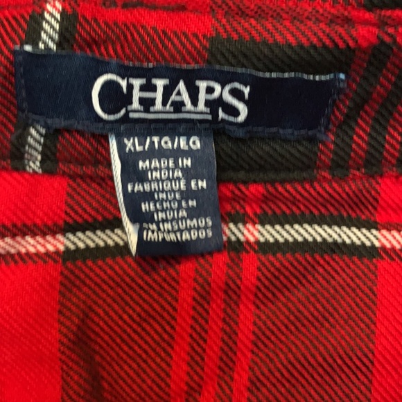 Chaps Red plaid shirt - Picture 4 of 5